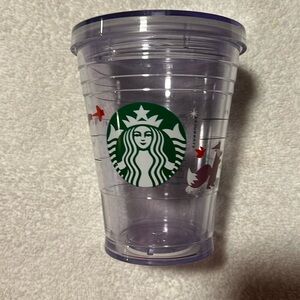 Starbucks 2012 Christmas Fox Holiday Cold Cup 12oz